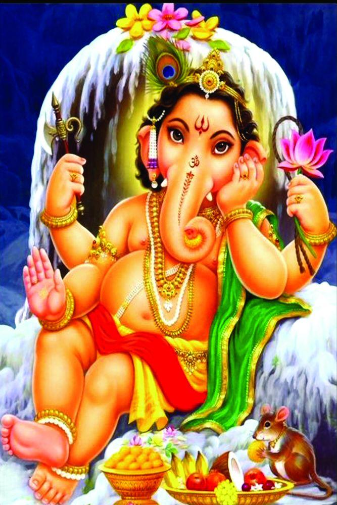 Ganesha by the Waterfall