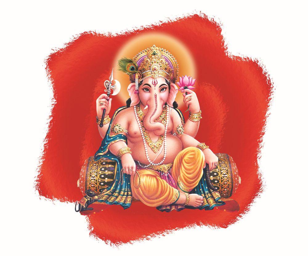 Ganesha on the Drum