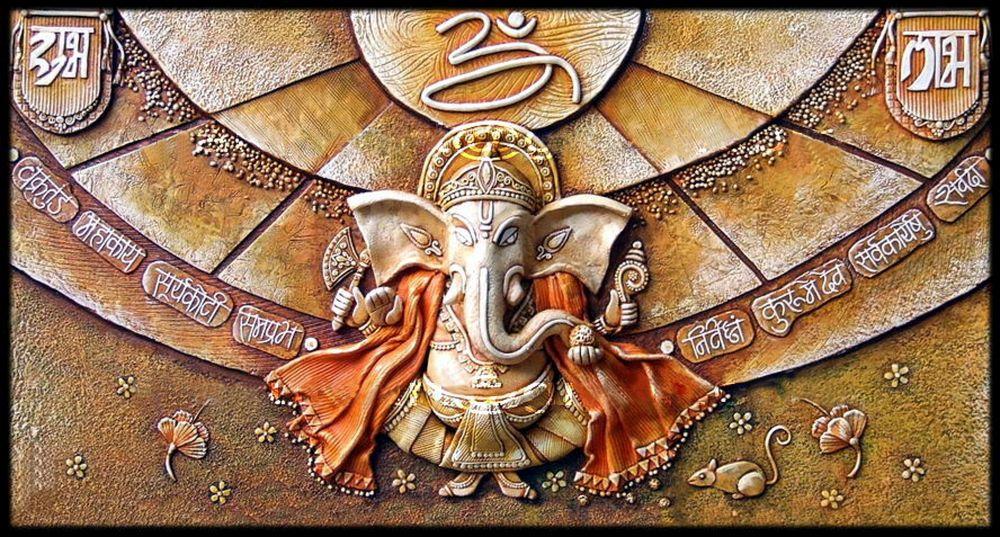 Ganesha Temple Relief